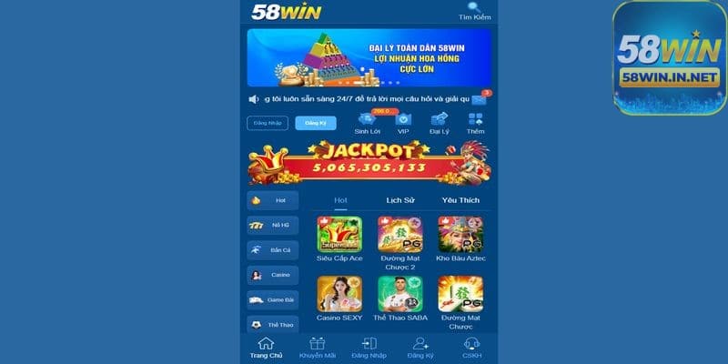 58WIN là nhà cái cá cược hàng đầu thị trường trực tuyến